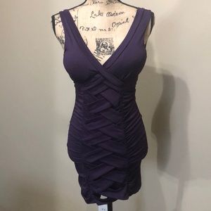 Purple bandage dress